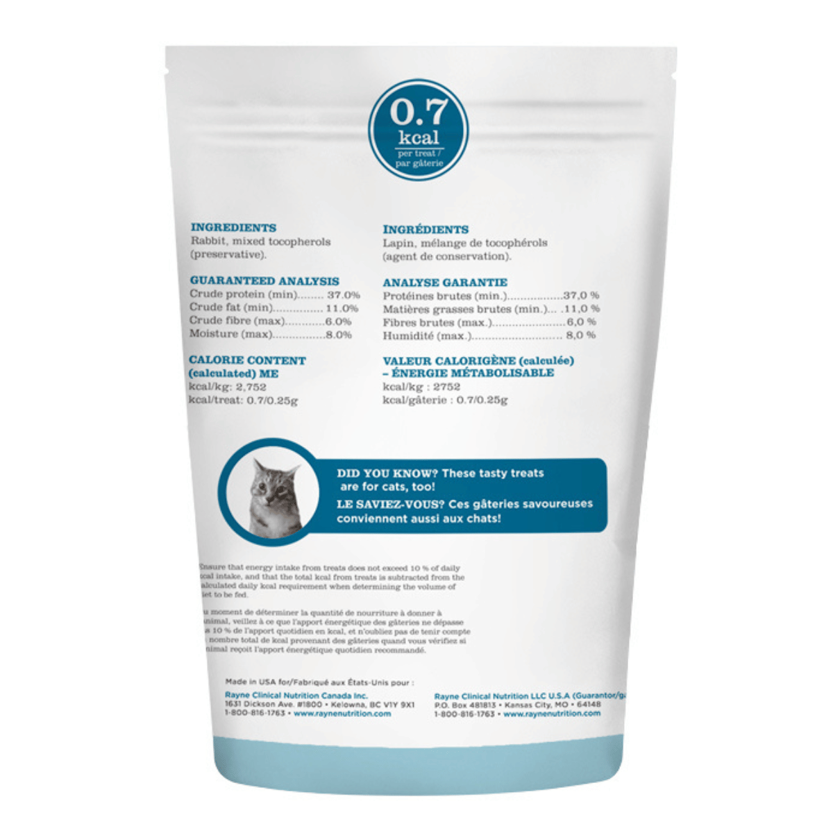 Rabbit Freeze Dried Treats for Dogs and Cats