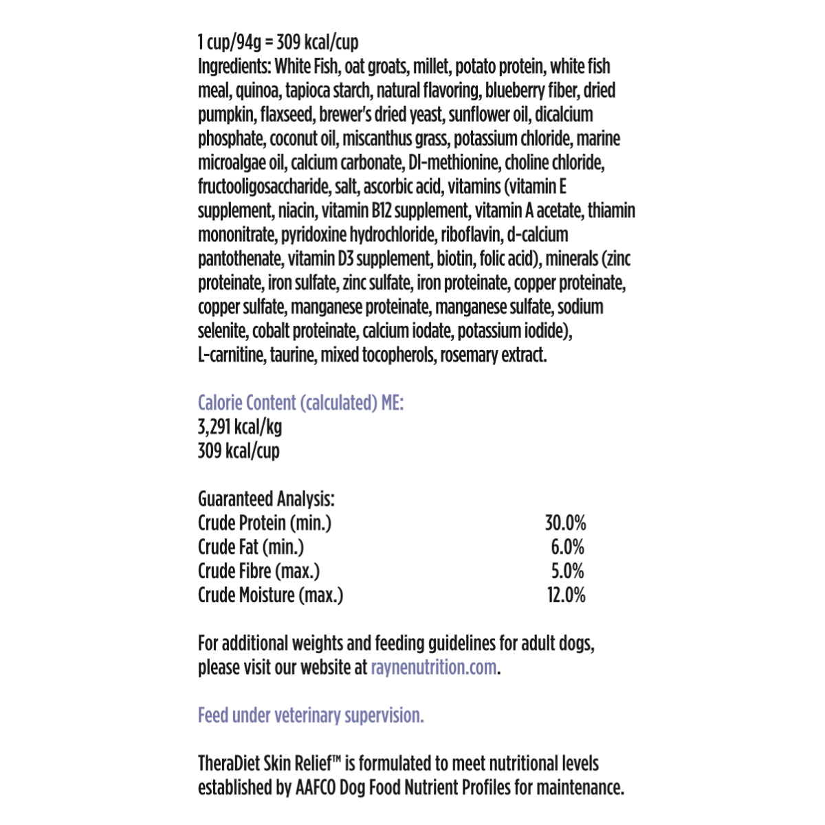 Skin Relief Dry Dog Food